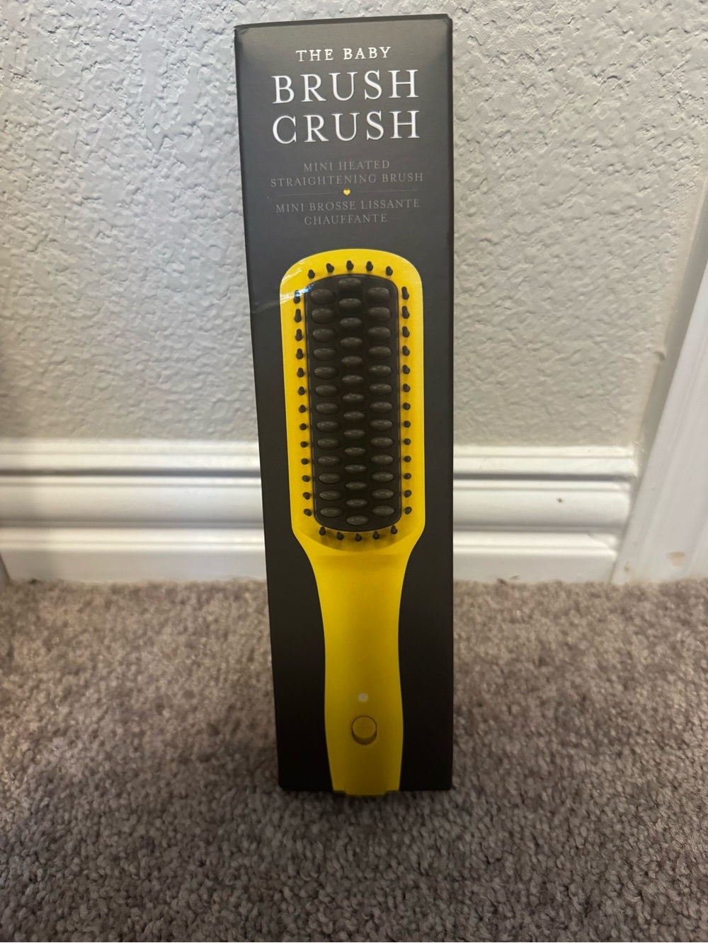 The Dry Bar Baby Brush Crush Mini Heated Straightening Brush - Yellow